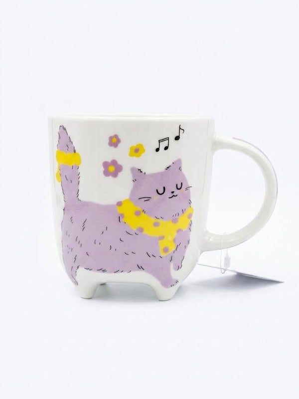 MUG PORCELANA 9X7.5X9.5 350ML GATO 003