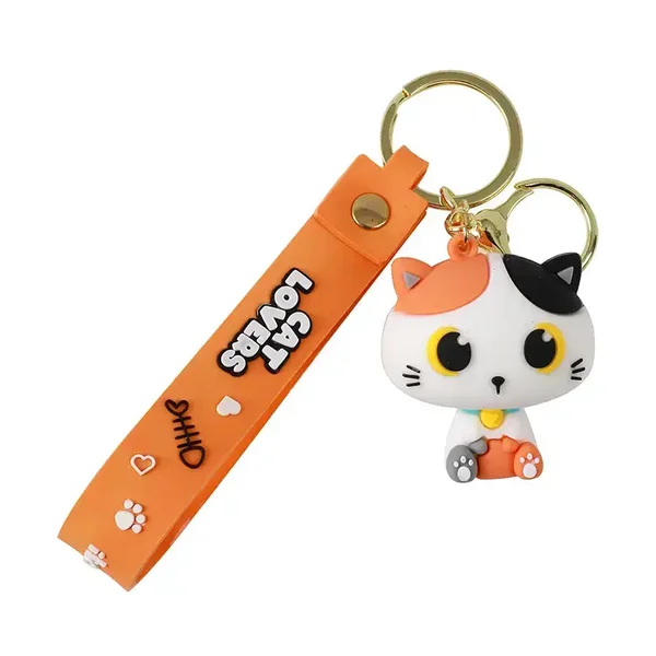LLAVERO ORANGE CAT GATO