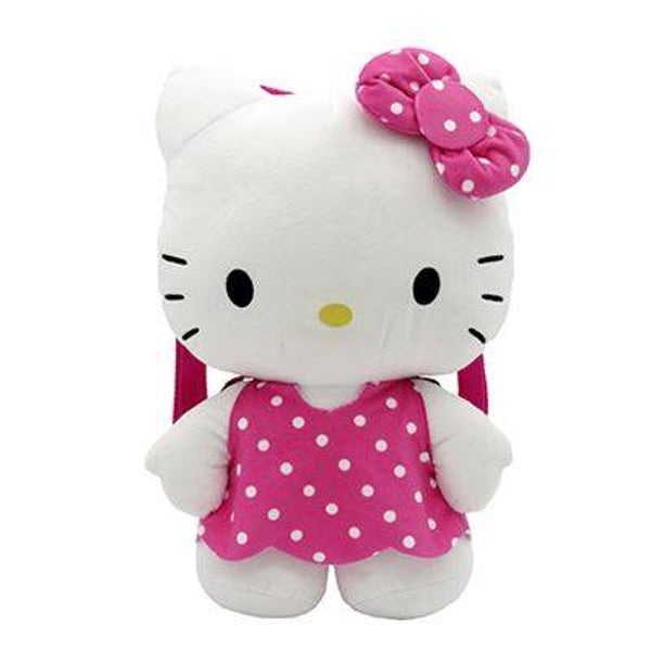 HELLO KITTY MOCHILA PELUCHE 3D ROSA