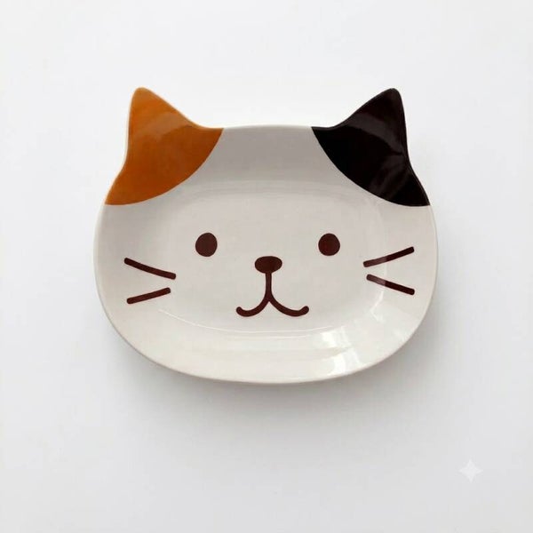 PLATO DE GATO DE DIBUJOS ANIMADOS JAPONESES