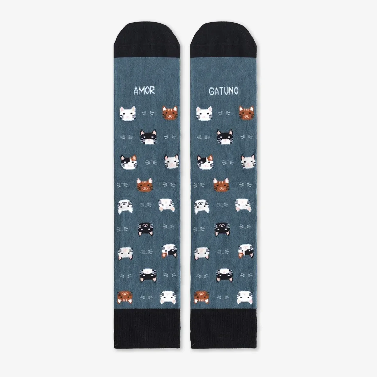 CALCETINES "AMOR GATUNO" GATO VERDE EU 42-46