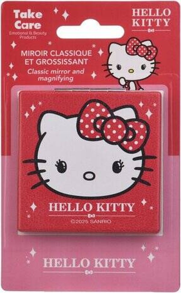 ESPEJO DE BOLSILLO CLASICO+ESPEJO AUMENTO HELLO KITTY