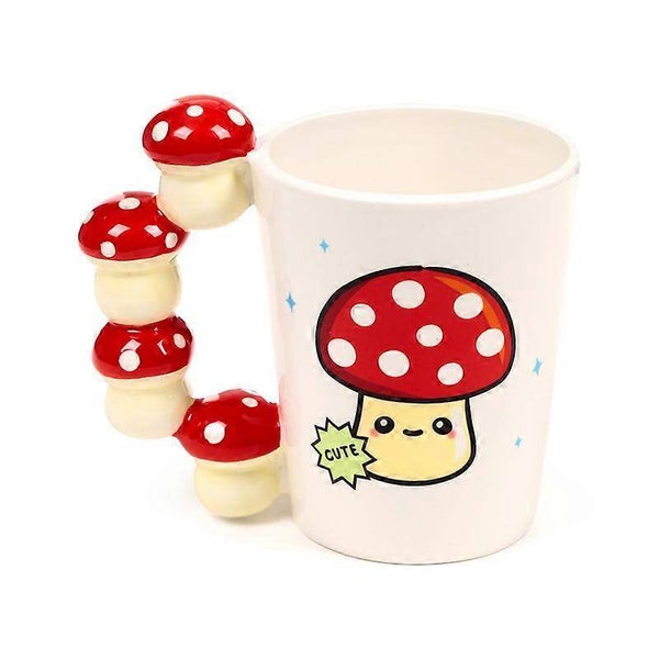 TAZA DE CERÁMICA ASA CON FORMA DE CHAMPIÑÓN