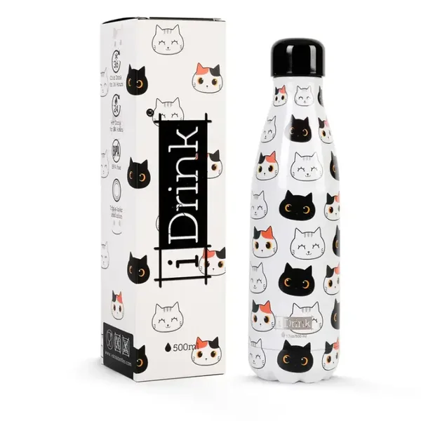 BOTELLA TÉRMICA 500 ML CAT GATO