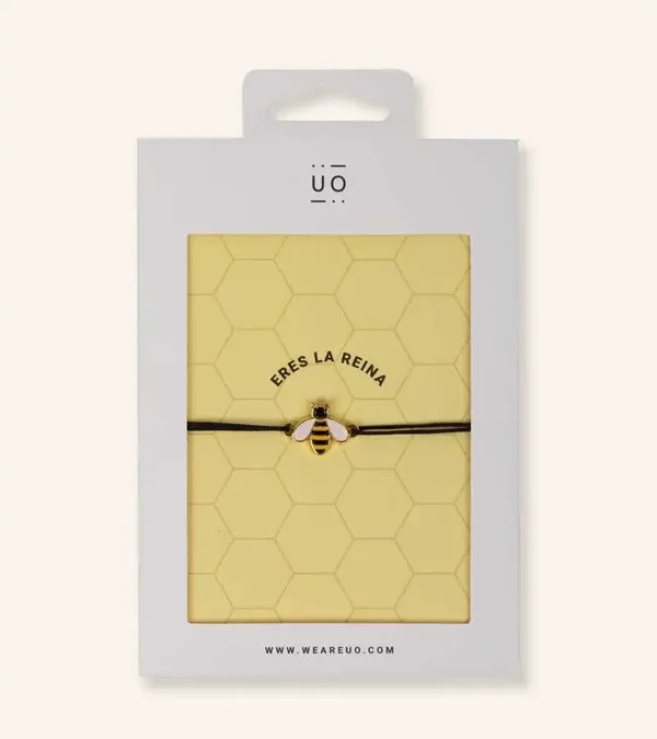 PULSERA CHARM "ERES LA REINA" ABEJA