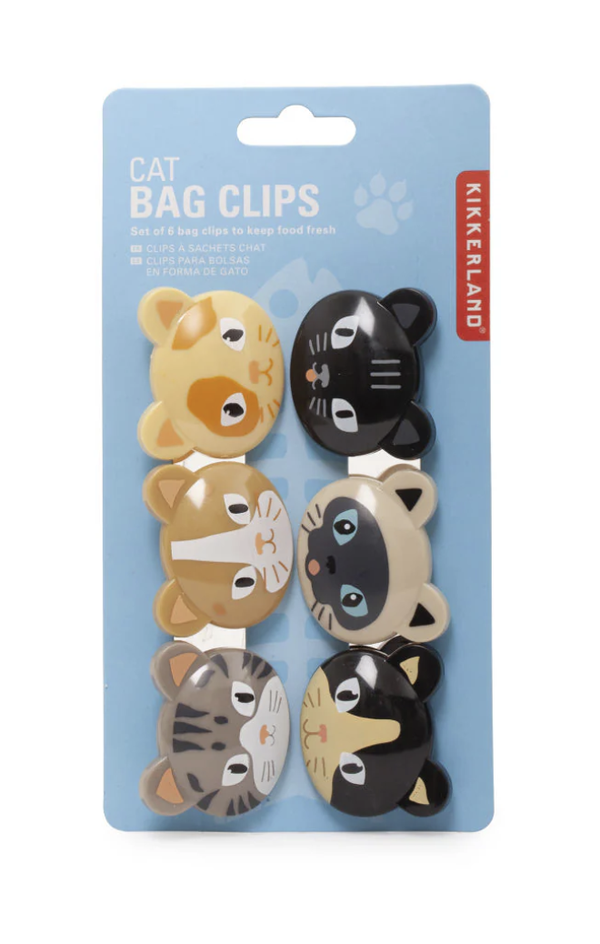 PINZAS PARA BOLSAS GATOS (6 UDS SURTIDO)