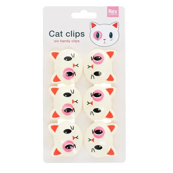CLIPS PARA BOLSO (JUEGO DE 6) - GATO
