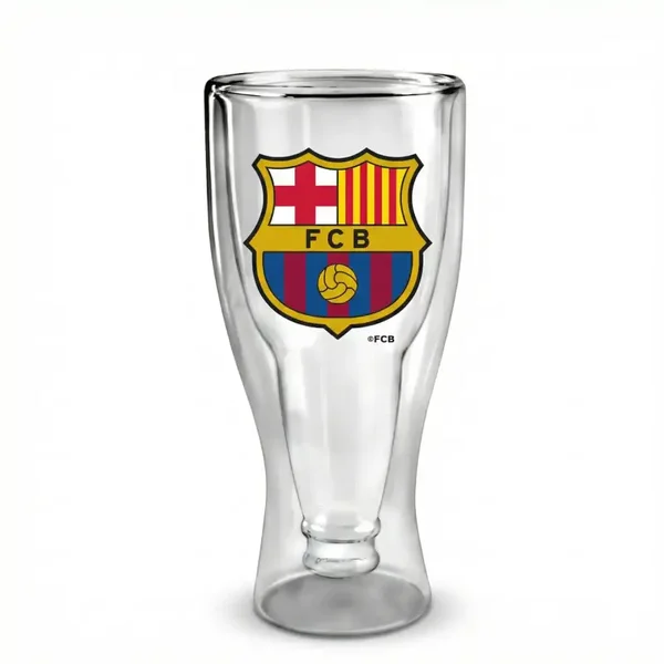 PINTA DE CERVEZA DOBLE FONDO 50 CL FC BARCELONA