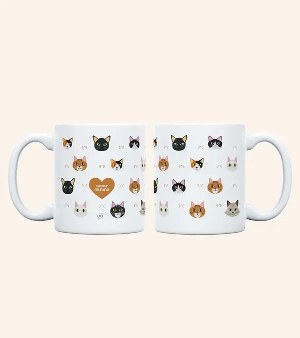 TAZA GATO "AMOR GATUNO"