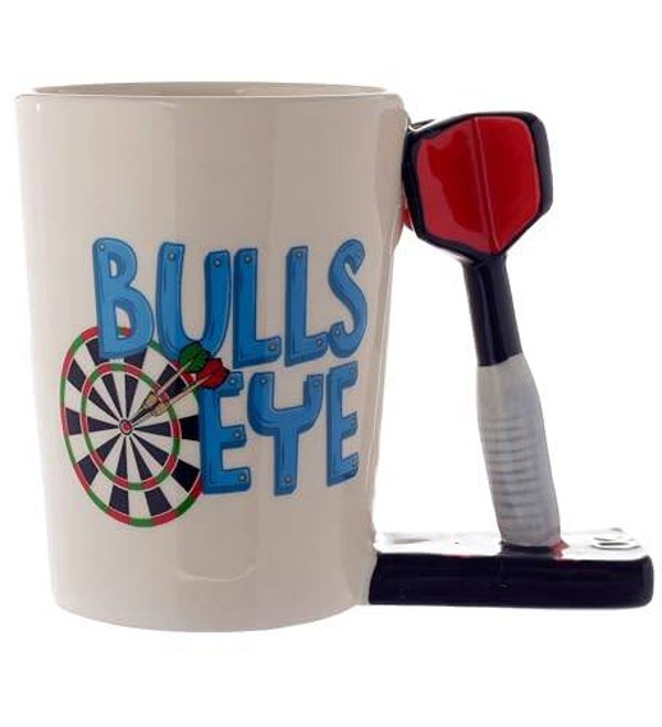 TAZA DE CERÁMICA ASA CON FORMA DE DARDO