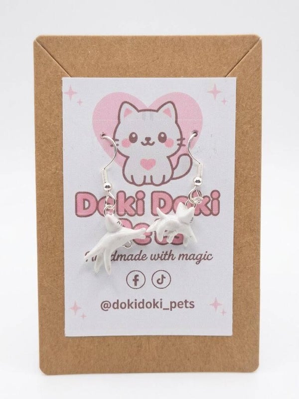 PENDIENTES BAÑO DE PLATA "GATO"(003)