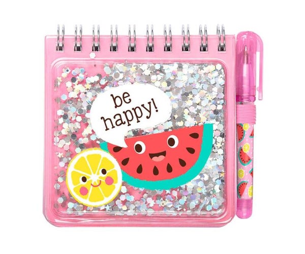 BLOC DE NOTAS BRILLANTE - BE HAPPY