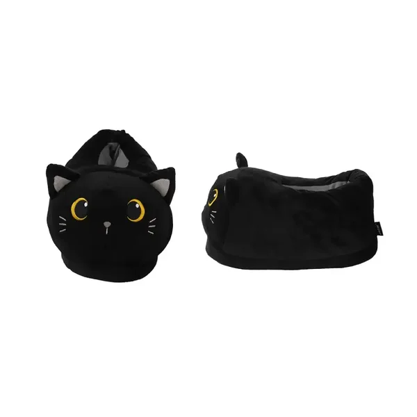 PANTUFLAS PLUSH GATO NEGRO