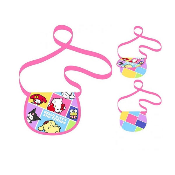 BOLSO BANDOLERA HELLO KITTY&KUROMI CIERRE MAGNETICO 001