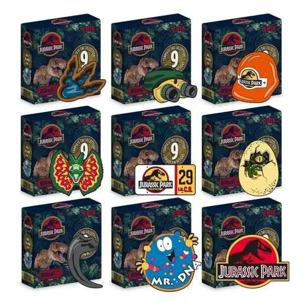 BLINDPIN SERIE 1 PINS MISTERIOSOS COLECCIONABLES JURASSIC PARK