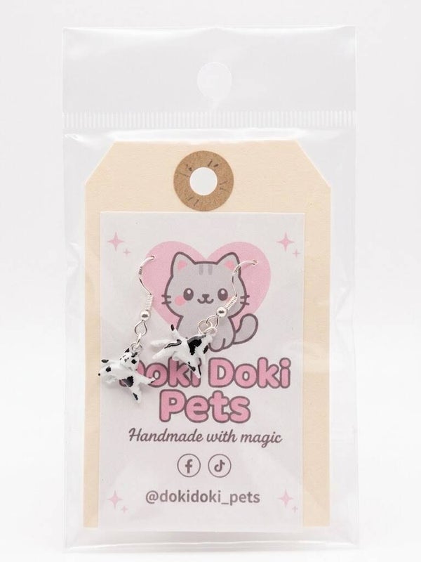 PENDIENTES BAÑO DE PLATA "GATO"(009)
