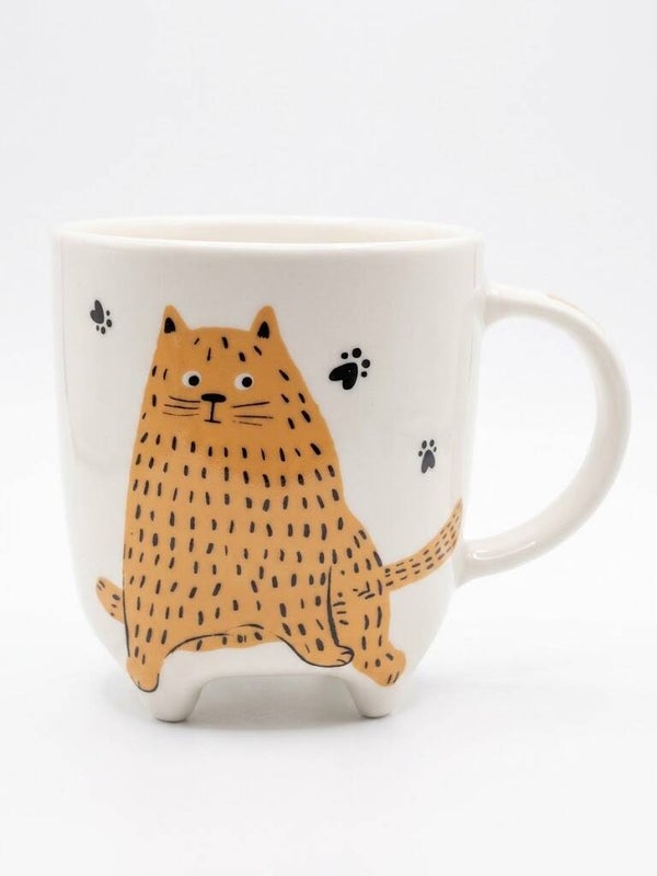 MUG PORCELANA 9X7.5X9.5 350ML GATO 004
