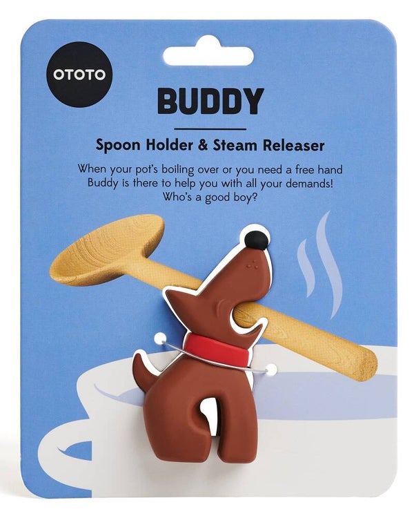 SOSTENEDOR DE CUCHARAS & LIBERADOR DE VAPOR GATO/BUDDY DARK BROWN