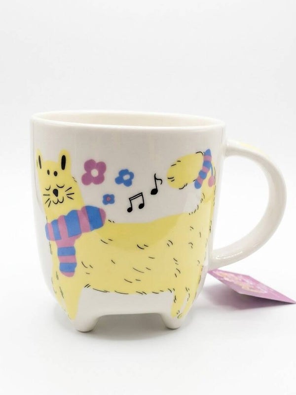 MUG PORCELANA 9X7.5X9.5 350ML GATO 002