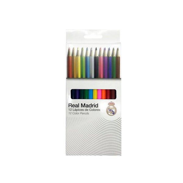 REAL MADRID 12 LÁPICES DE COLORES