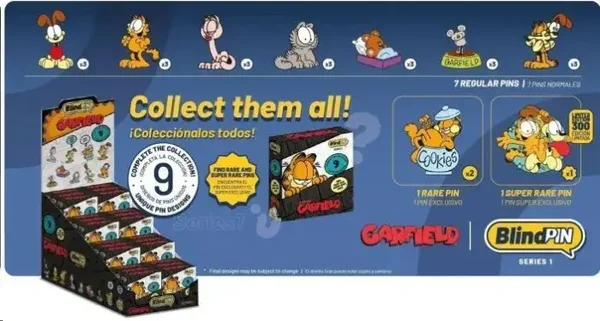 BLINDPIN SERIE 1 PINS MISTERIOSOS COLECCIONABLES GARFIELD