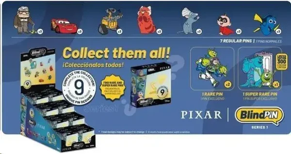 BLINDPIN SERIE 1 PINS MISTERIOSOS COLECCIONABLES DISNEY PIXAR