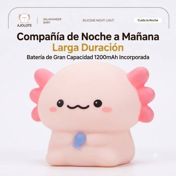 LUZ NOCTURNA DE SILICONA AJOLOTE