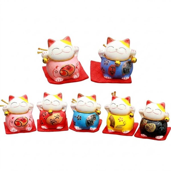 MANEKI NEKO GATO DE LA SUERTE CERÁMICA
