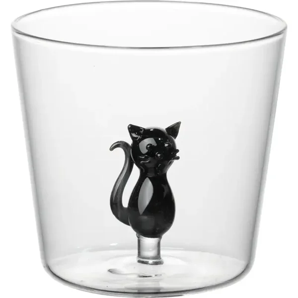 VASO IN-GLASS GATO NEGRO