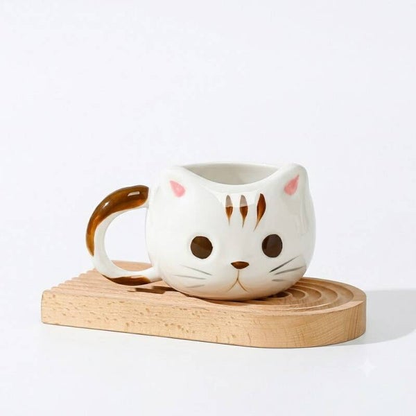 MUG 430ML GATO BLANCO