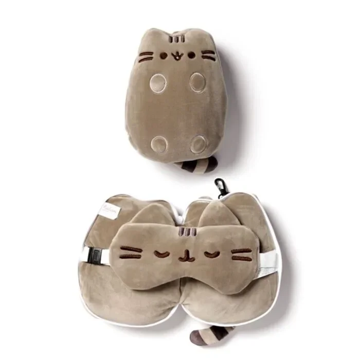 ALMOHADA DE VIAJE CON ANTIFAZ RELAXEAZZZ GATO PUSHEEN