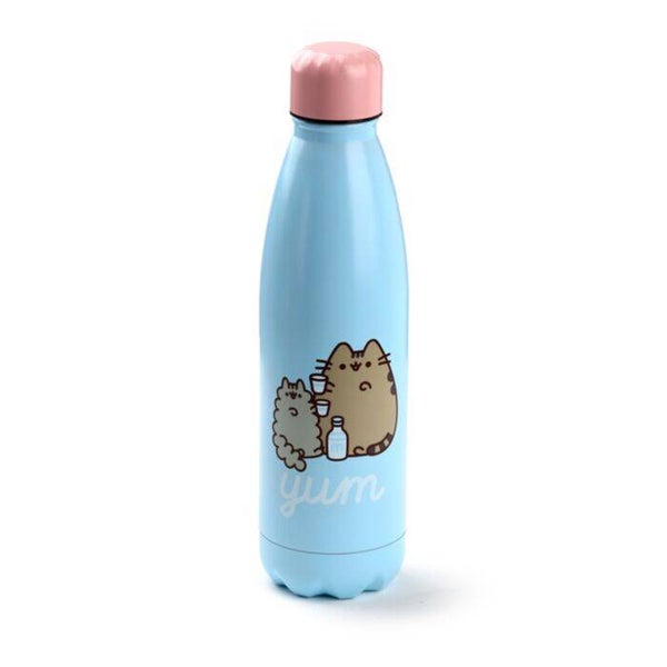 BOTELLA TÉRMICA DE ACERO INOXIDABLE GATO PUSHEEN GLOTÓN 500ML