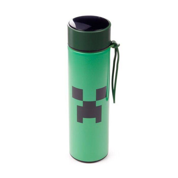 BOTELLA TERMO CON TERMÓMETRO MINECRAFT CREEPER