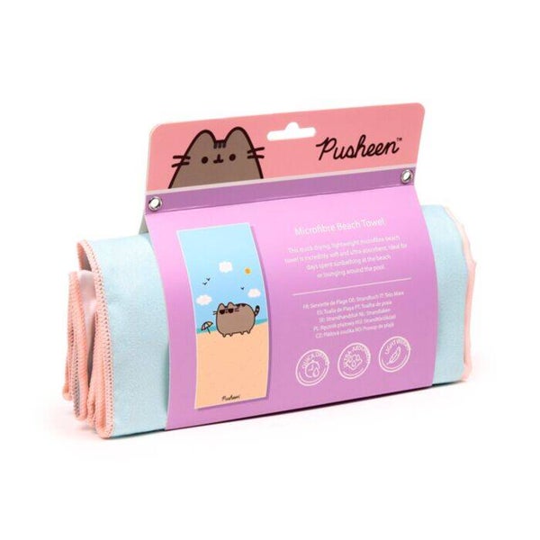 TOALLA DE PLAYA DE MICROFIBRA GATO PUSHEEN VERANO