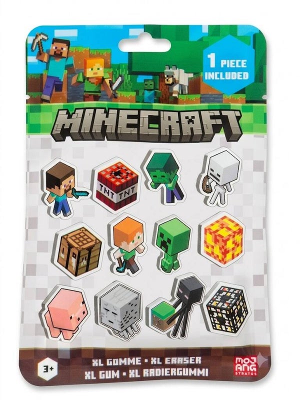 GOMA DE BORRAR XL MINECRAFT COKECCION SORPRESA