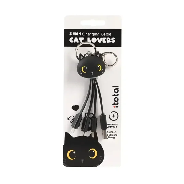CABLE 3 EN 1 GATO NEGRO