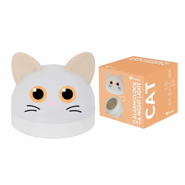 RELOJ DESPERTADOR GATO
