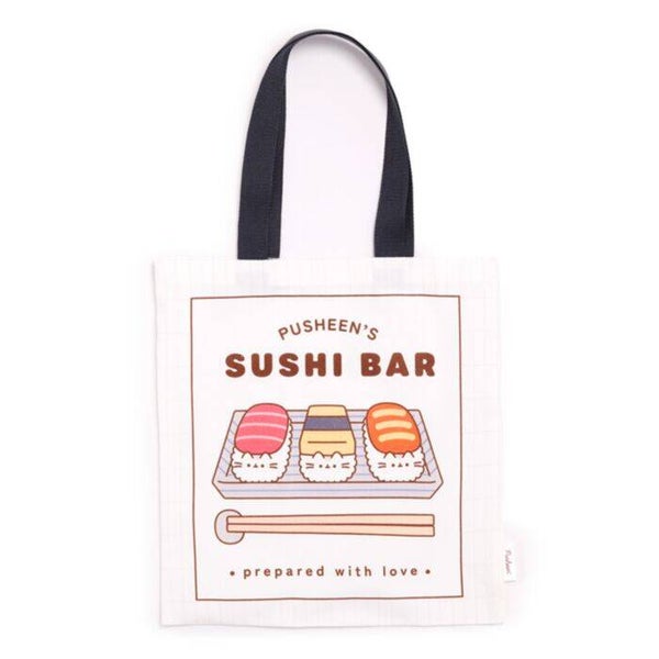 TOTE BAG REUTILIZABLE GATO PUSHEEN SUSHI CLUB