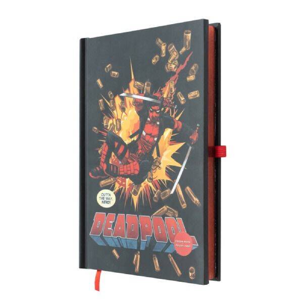 CUADERNO PREMIUM A5 CON LUZ MARVEL DEADPOOL