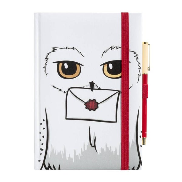 CUADERNO PREMIUM A5 CON BOLÍGRAFO HARRY POTTER HEDWIG