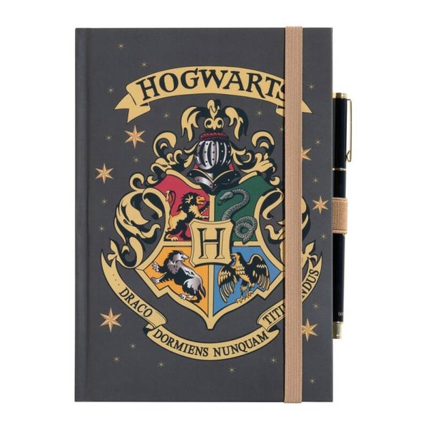 CUADERNO PREMIUM A5 CON BOLÍGRAFO HARRY POTTER HOGWARTS