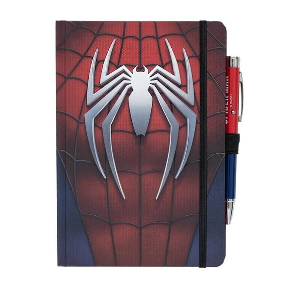 CUADERNO PREMIUM A5 CON BOLÍGRAFO PROYECTOR MARVEL SPIDERMAN