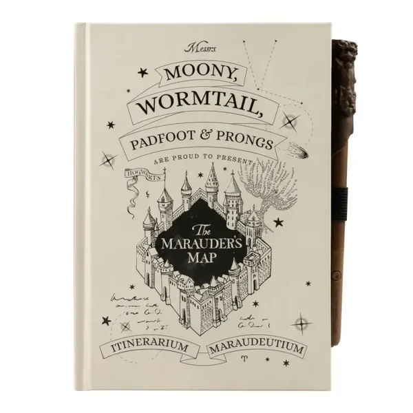 CUADERNO PREMIUM A5 TINTA OPTICO VARIABLE HARRY POTTER - MAPA DEL MERODEADOR
