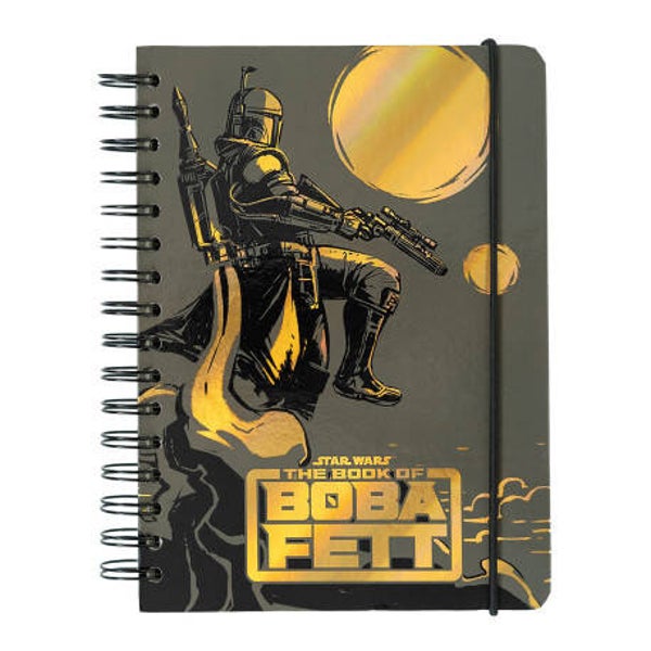 CUADERNO TAPA FORRADA A5 THE BOOK OF BOBA FETT STAR WARS