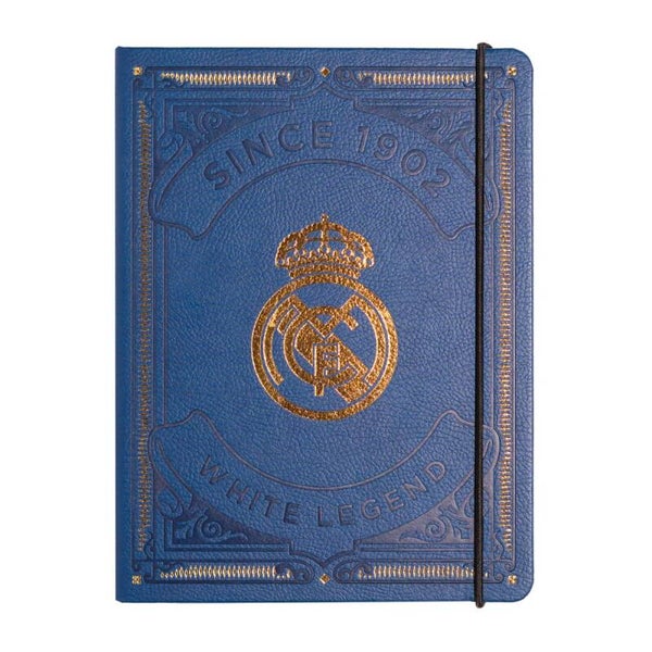 CUADERNO TAPA FORRADA PREMIUM PU REAL MADRID