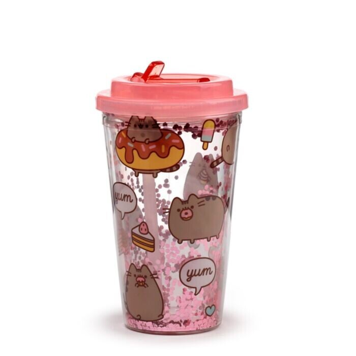 VASO DE PLÁSTICO INASTILLABLE GATO PUSHEEN GLOTÓN
