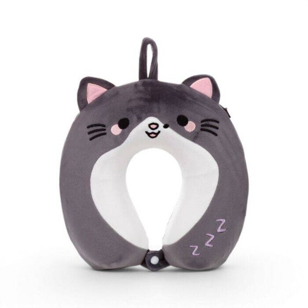 ALMOHADA DE VIAJE KIDS CON MEMORIA DE FORMA RELAXEAZZZ SMUDGE EL GATO ADORAMALS