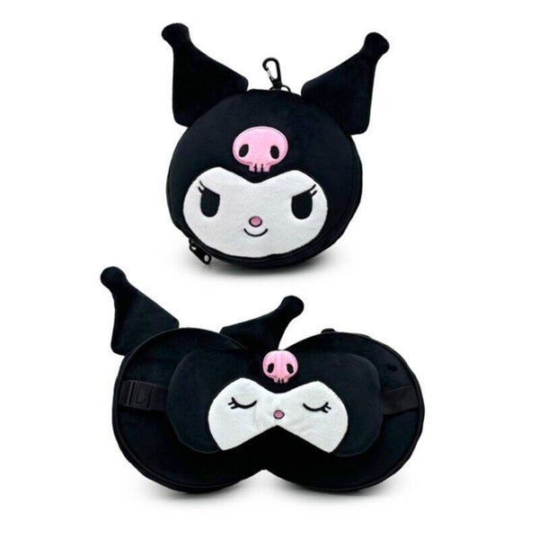 ALMOHADA DE VIAJE CON ANTIFAZ RELAXEAZZZ KUROMI