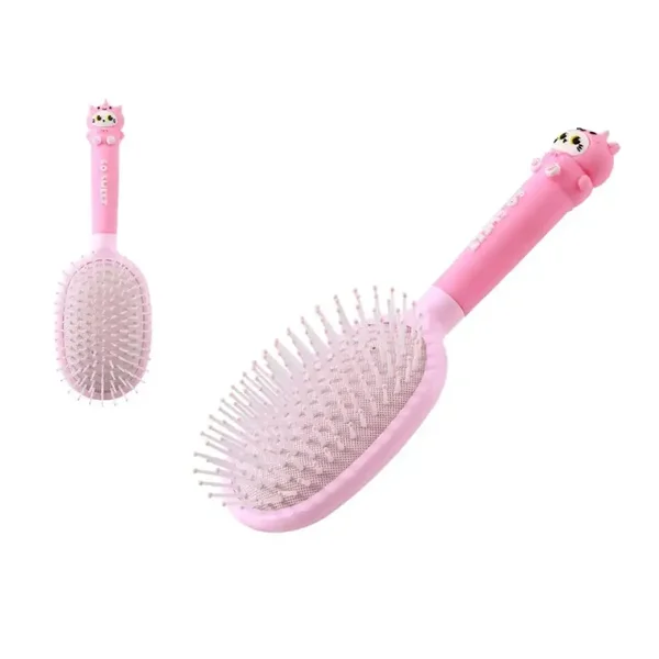 CEPILLO DE PELO ROSA PASTEL & GATO
