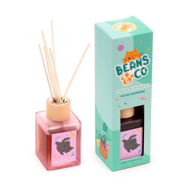 DIFUSOR DE VARILLAS BEANS & CO CACAO Y CACHEMIRA 100 ML GATO